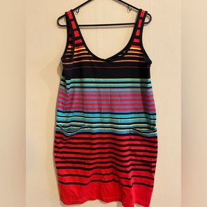 Calvin Klein stripe tank dress